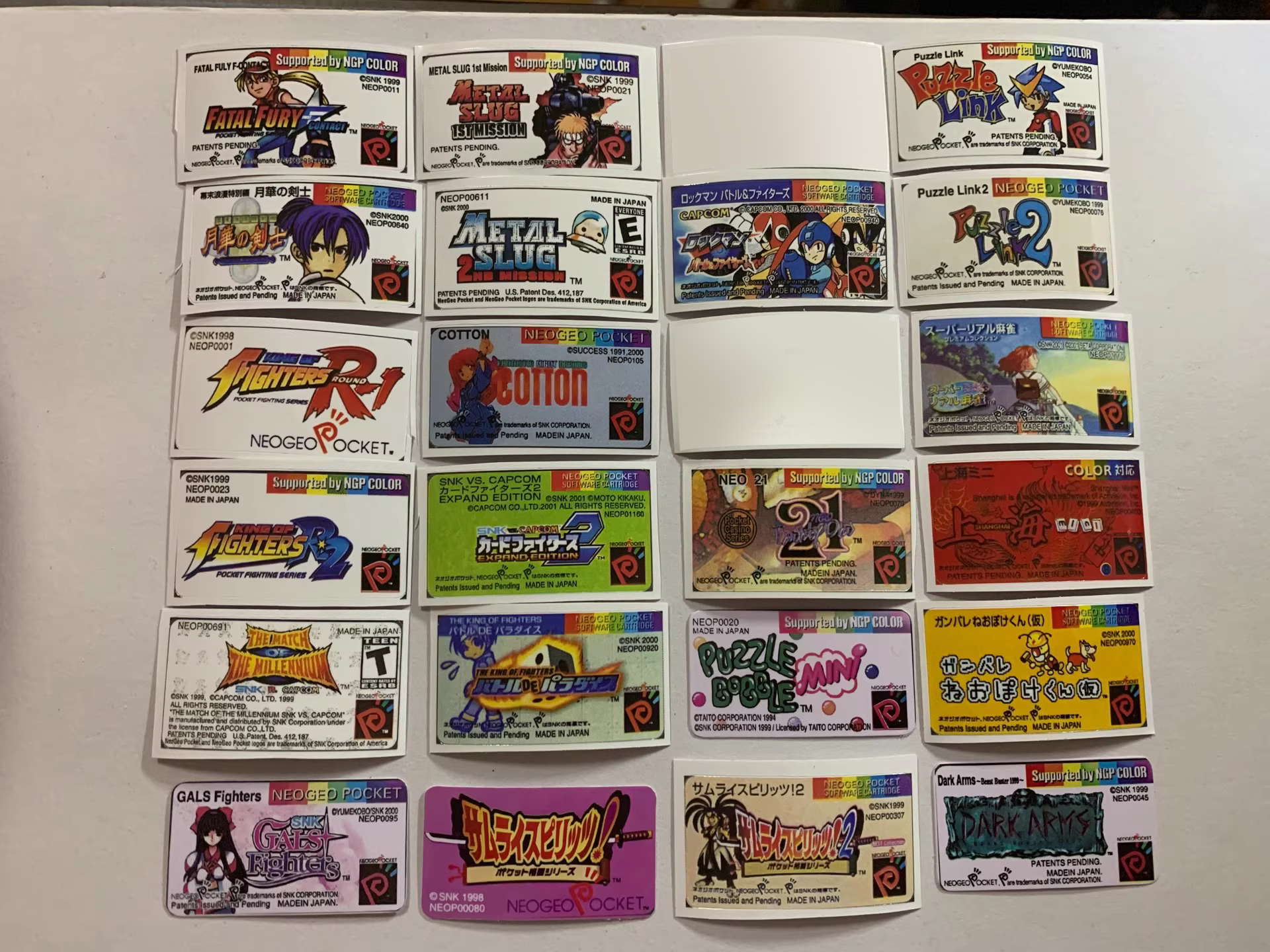 Neo Geo Pocket NGPC Custom Gam - Game Cartridge Case avaliação e preço