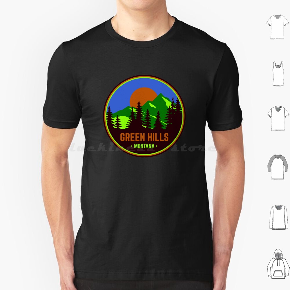 Green Hills Montana T Shirt 6x - Retro Gaming Zone avaliação e preço