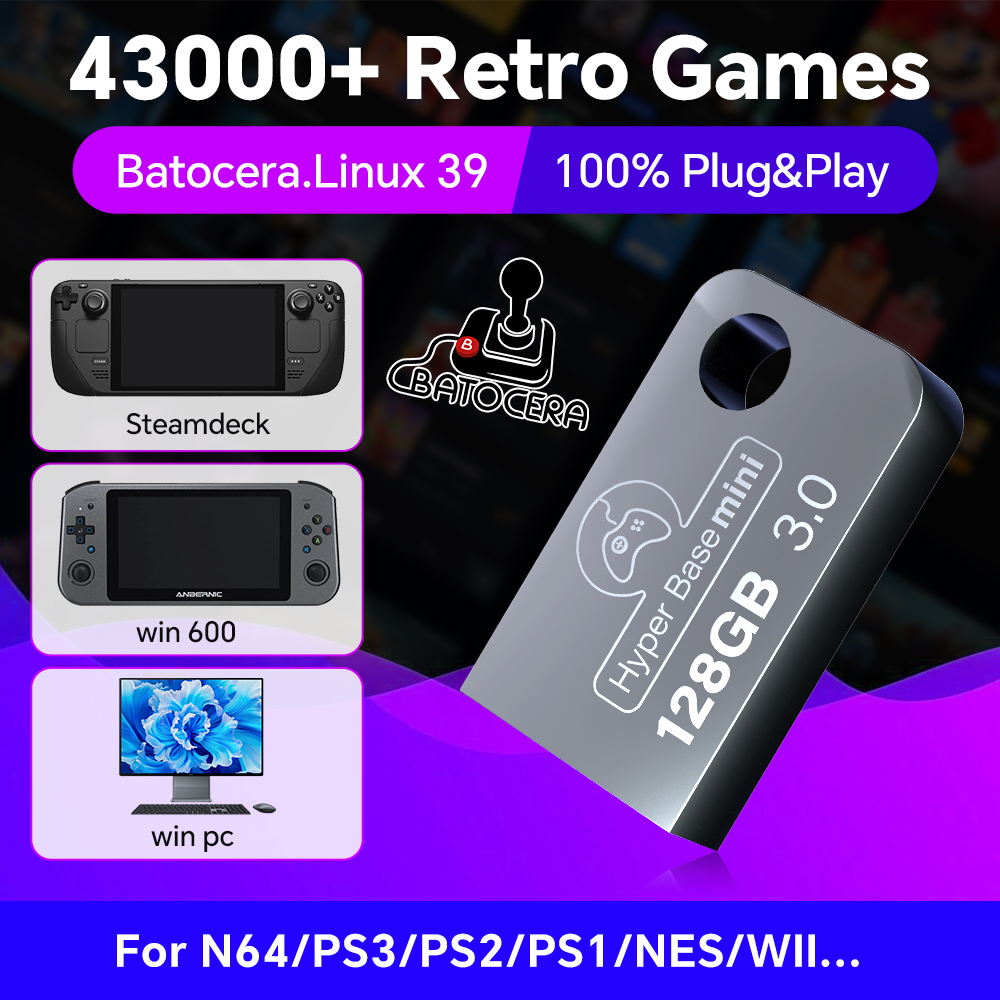 Batocera 128G USB Flash Drive  - Retro Gaming Design avaliação e preço
