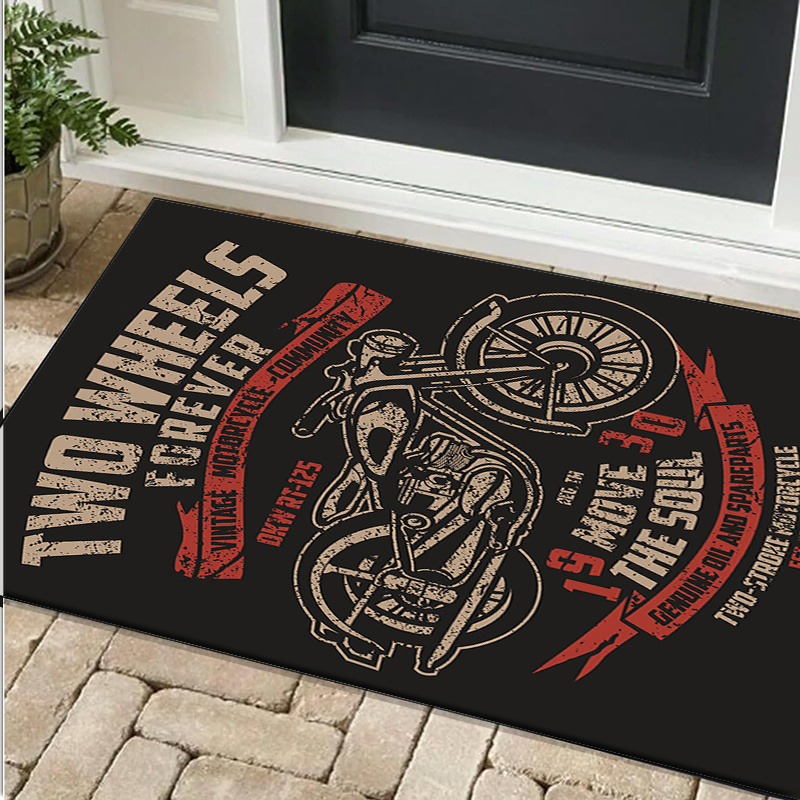 Motorcycle themed desk rug for - Retro Gaming Desk Setup avaliação e preço
